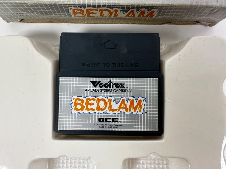 Vintage 1983 Vectrex Bedlam Arcade System Video Game Cartridge With Original Box, Screen Overlay & Instruction Manual - Vectrex Was The Only Home Market Vector Display-Based Stand Alone Gaming Platform [Photo 3]