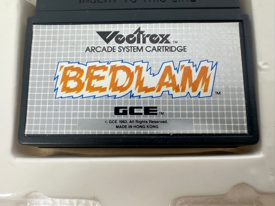 Vintage 1983 Vectrex Bedlam Arcade System Video Game Cartridge With Original Box, Screen Overlay & Instruction Manual - Vectrex Was The Only Home Market Vector Display-Based Stand Alone Gaming Platform [Photo 6]