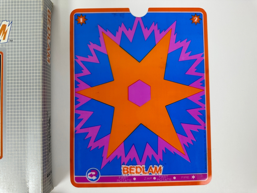 Vintage 1983 Vectrex Bedlam Arcade System Video Game Cartridge With Original Box, Screen Overlay & Instruction Manual - Vectrex Was The Only Home Market Vector Display-Based Stand Alone Gaming Platform [Photo 4]