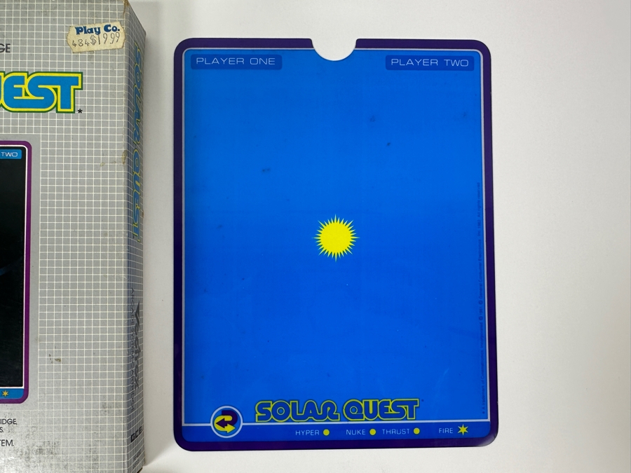 Vintage 1982 Vectrex Solar Quest Arcade System Video Game Cartridge With Original Box, Screen Overlay & Instruction Manual - Vectrex Was The Only Home Market Vector Display-Based Stand Alone Gaming Platform [Photo 4]