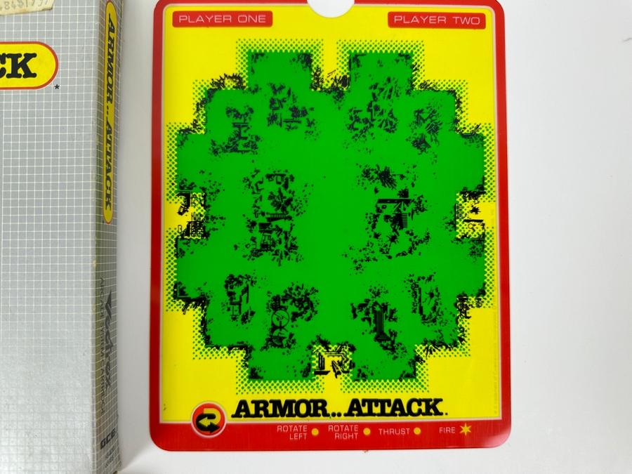 Vintage 1982 Vectrex Armor .. Attack Arcade System Video Game Cartridge With Original Box, Screen Overlay & Instruction Manual - Vectrex Was The Only Home Market Vector Display-Based Stand Alone Gaming Platform [Photo 4]