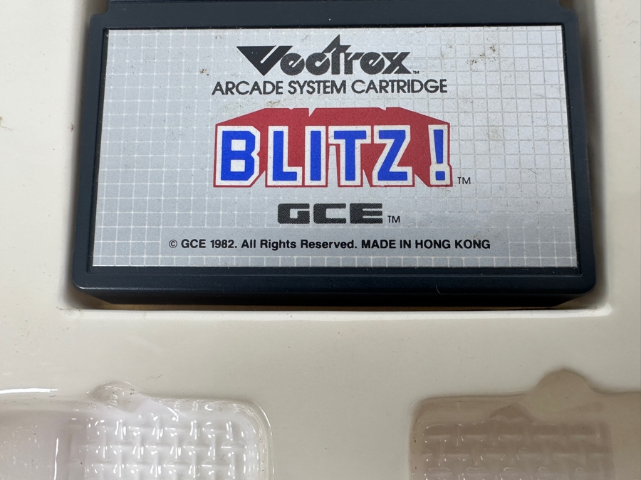 Vintage 1982 Vectrex Blitz! Arcade System Video Game Cartridge With Original Box, Screen Overlay & Instruction Manual - Vectrex Was The Only Home Market Vector Display-Based Stand Alone Gaming Platform [Photo 6]
