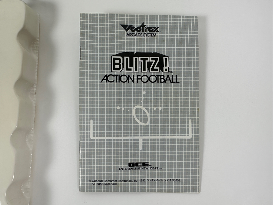Vintage 1982 Vectrex Blitz! Arcade System Video Game Cartridge With Original Box, Screen Overlay & Instruction Manual - Vectrex Was The Only Home Market Vector Display-Based Stand Alone Gaming Platform [Photo 5]