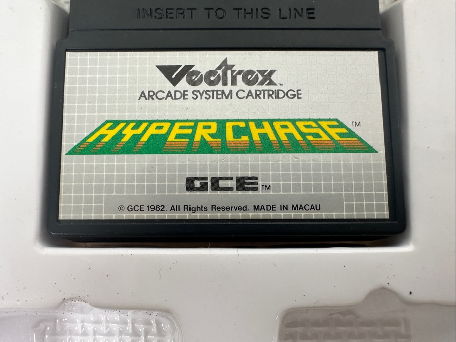 Vintage 1982 Vectrex Hyper Chase Arcade System Video Game Cartridge With Original Box, Screen Overlay & Instruction Manual - Vectrex Was The Only Home Market Vector Display-Based Stand Alone Gaming Platform [Photo 6]