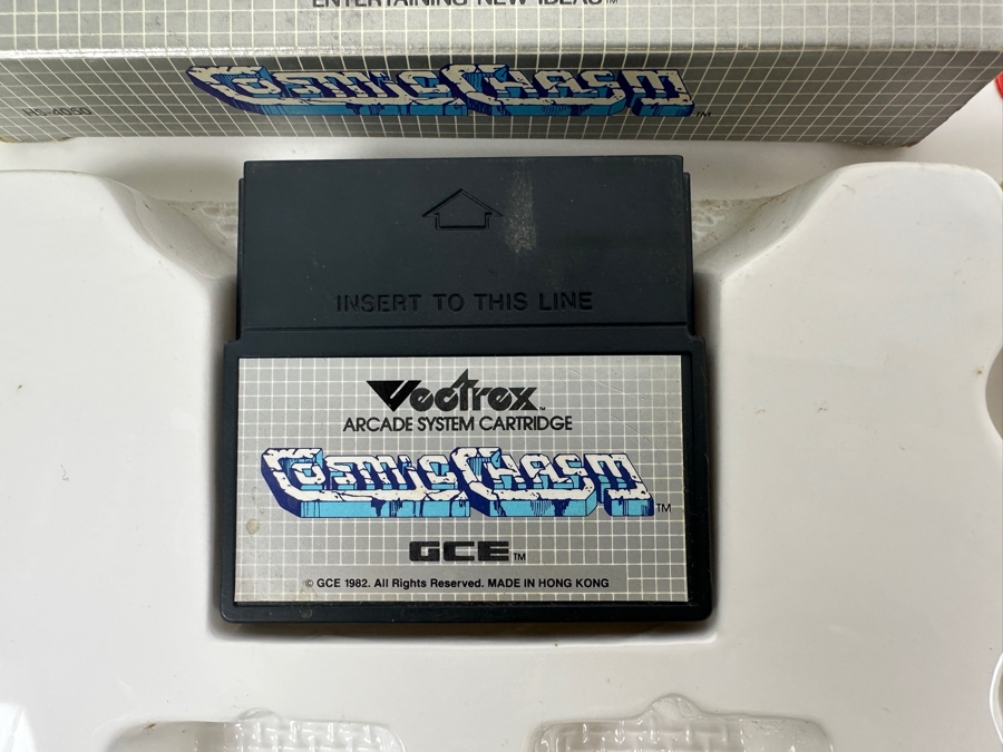 Vintage 1982 Vectrex Cosmic Chasm Arcade System Video Game Cartridge With Original Box, Screen Overlay & Instruction Manual - Vectrex Was The Only Home Market Vector Display-Based Stand Alone Gaming Platform [Photo 3]
