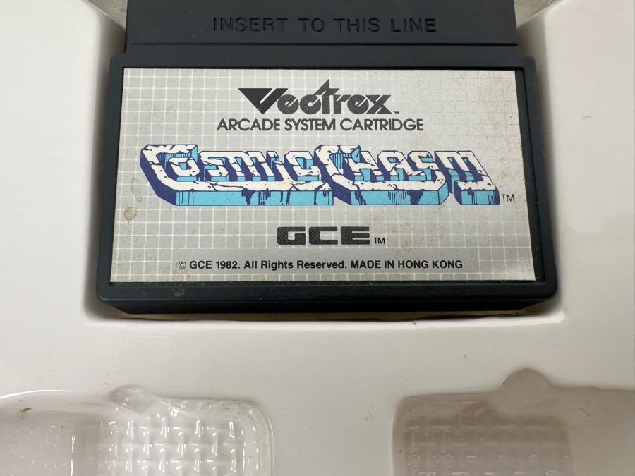 Vintage 1982 Vectrex Cosmic Chasm Arcade System Video Game Cartridge With Original Box, Screen Overlay & Instruction Manual - Vectrex Was The Only Home Market Vector Display-Based Stand Alone Gaming Platform [Photo 6]