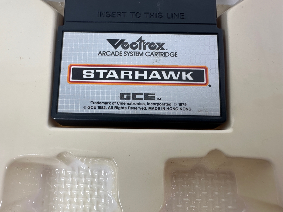 Vintage 1982 Vectrex Starhawk Arcade System Video Game Cartridge With Original Box, Screen Overlay & Instruction Manual - Vectrex Was The Only Home Market Vector Display-Based Stand Alone Gaming Platform [Photo 6]