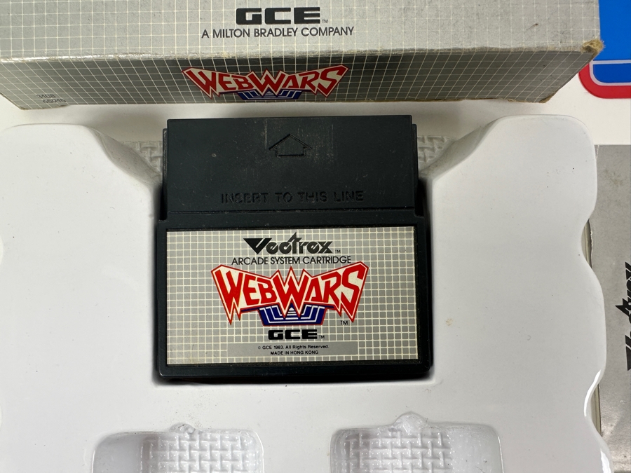 Vintage 1983 Vectrex Web Wars Arcade System Video Game Cartridge With Original Box, Screen Overlay & Instruction Manual - Vectrex Was The Only Home Market Vector Display-Based Stand Alone Gaming Platform [Photo 3]