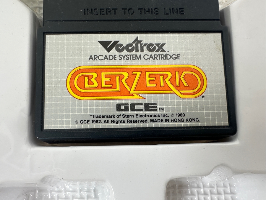 Vintage 1982 Vectrex Berzerk Arcade System Video Game Cartridge With Original Box, Screen Overlay & Instruction Manual - Vectrex Was The Only Home Market Vector Display-Based Stand Alone Gaming Platform [Photo 5]
