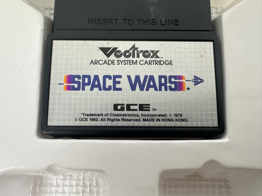 Vintage 1982 Vectrex Space Wars Arcade System Video Game Cartridge With Original Box, Screen Overlay & Instruction Manual - Vectrex Was The Only Home Market Vector Display-Based Stand Alone Gaming Platform [Photo 6]