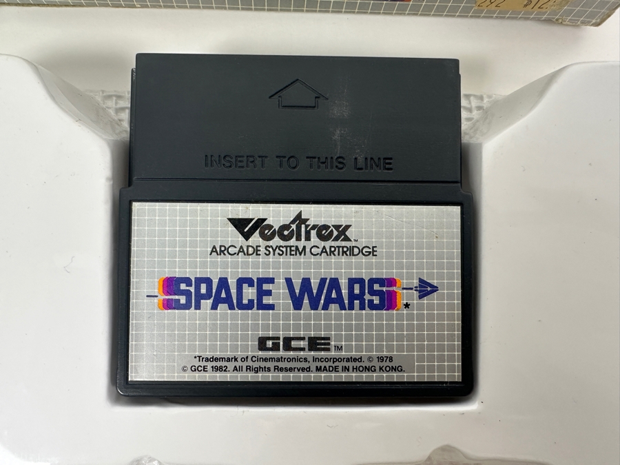 Vintage 1982 Vectrex Space Wars Arcade System Video Game Cartridge With Original Box, Screen Overlay & Instruction Manual - Vectrex Was The Only Home Market Vector Display-Based Stand Alone Gaming Platform [Photo 3]