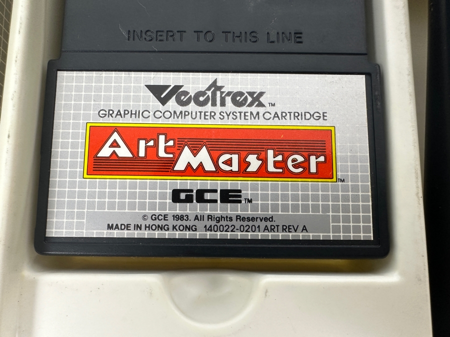 Vintage 1982 Vectrex Art Master Arcade System Video Game Cartridge With Light Pen, Original Box, Screen Overlay & Instruction Manual - Vectrex Was The Only Home Market Vector Display-Based Stand Alone Gaming Platform [Photo 8]