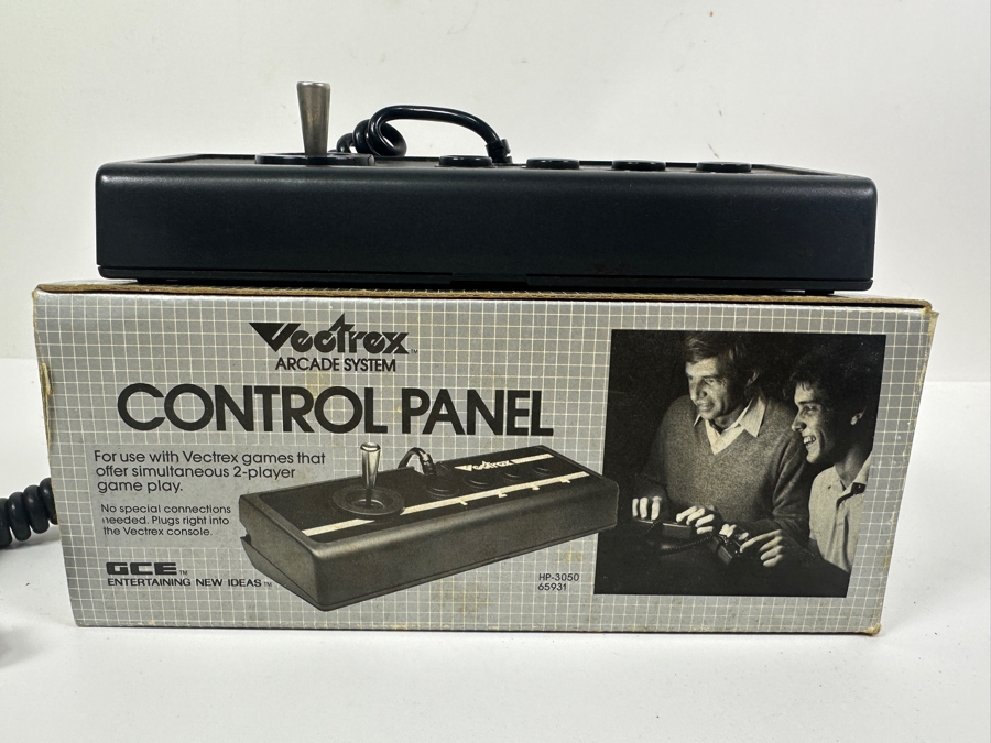 Vintage 1982 Vectrex Arcade System Video Game Control Panel With Box - Vectrex Was The Only Home Market Vector Display-Based Stand Alone Gaming Platform [Photo 3]