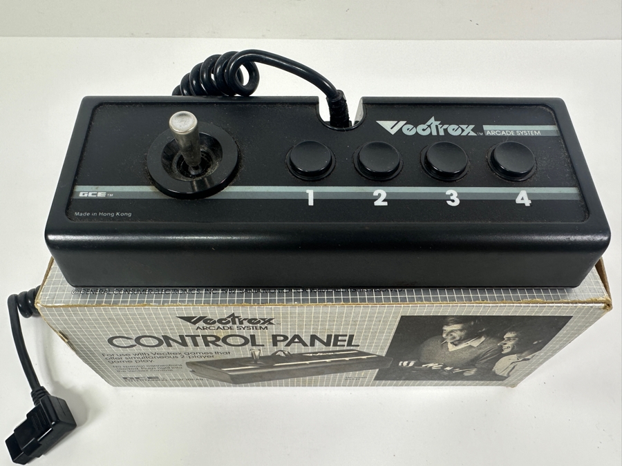 Vintage 1982 Vectrex Arcade System Video Game Control Panel With Box - Vectrex Was The Only Home Market Vector Display-Based Stand Alone Gaming Platform [Photo 4]