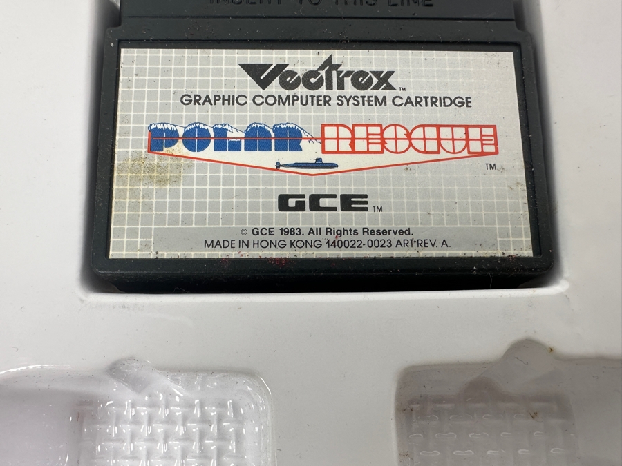 Vintage 1983 Vectrex Polar Rescue Arcade System Video Game Cartridge With Original Box, Screen Overlay & Instruction Manual - Vectrex Was The Only Home Market Vector Display-Based Stand Alone Gaming Platform	 [Photo 6]
