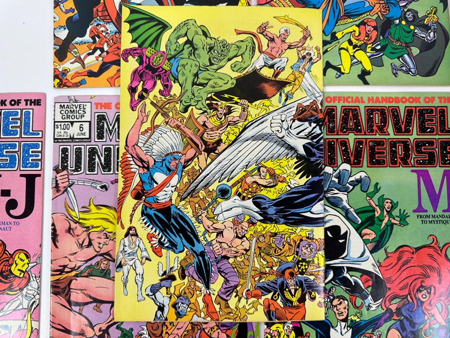 (12) Vintage 1983 The Official Handbook Of The Marvel Universe Vol. 1 No. 1 - 12 Comic Books [Photo 10]
