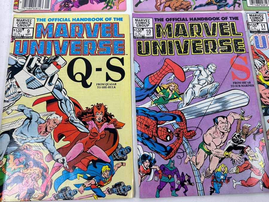 (12) Vintage 1983 The Official Handbook Of The Marvel Universe Vol. 1 No. 1 - 12 Comic Books [Photo 6]