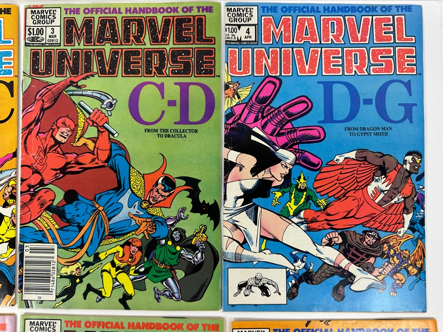 (12) Vintage 1983 The Official Handbook Of The Marvel Universe Vol. 1 No. 1 - 12 Comic Books [Photo 3]