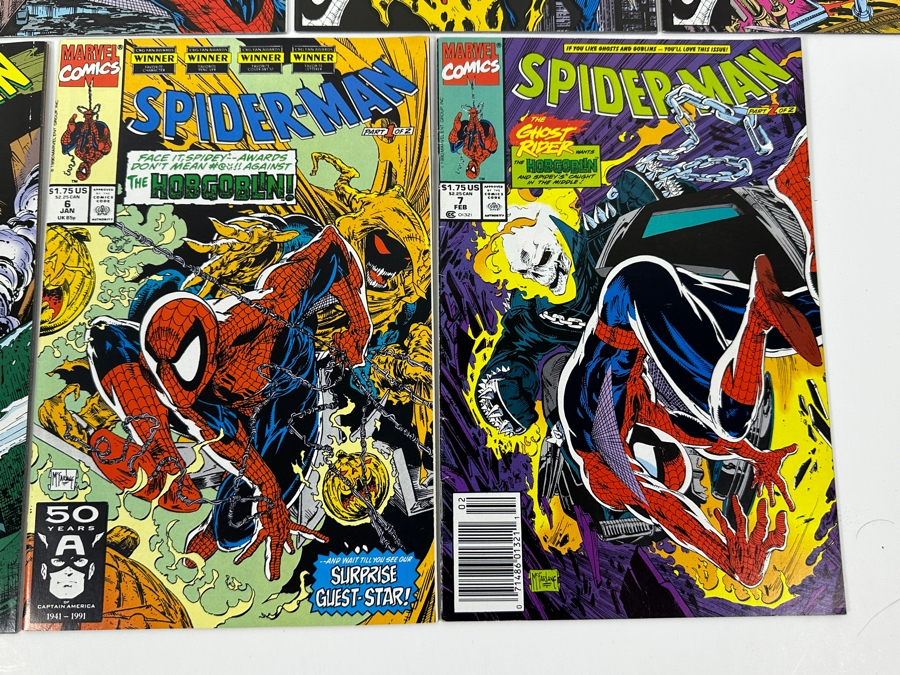 (7) Vintage 1990 Marvel Comics Spider-Man Comic Books #1 - #7 Todd McFarlane [Photo 6]
