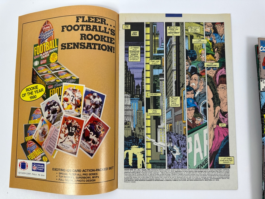 (7) Vintage 1990 Marvel Comics Spider-Man Comic Books #1 - #7 Todd McFarlane [Photo 7]