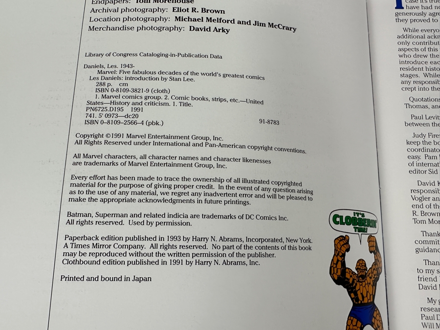 Vintage 1991 Marvel Comics Special Collector's Issue Five Fabulous Decades Of The World's Greatest Comics Marvel [Photo 3]