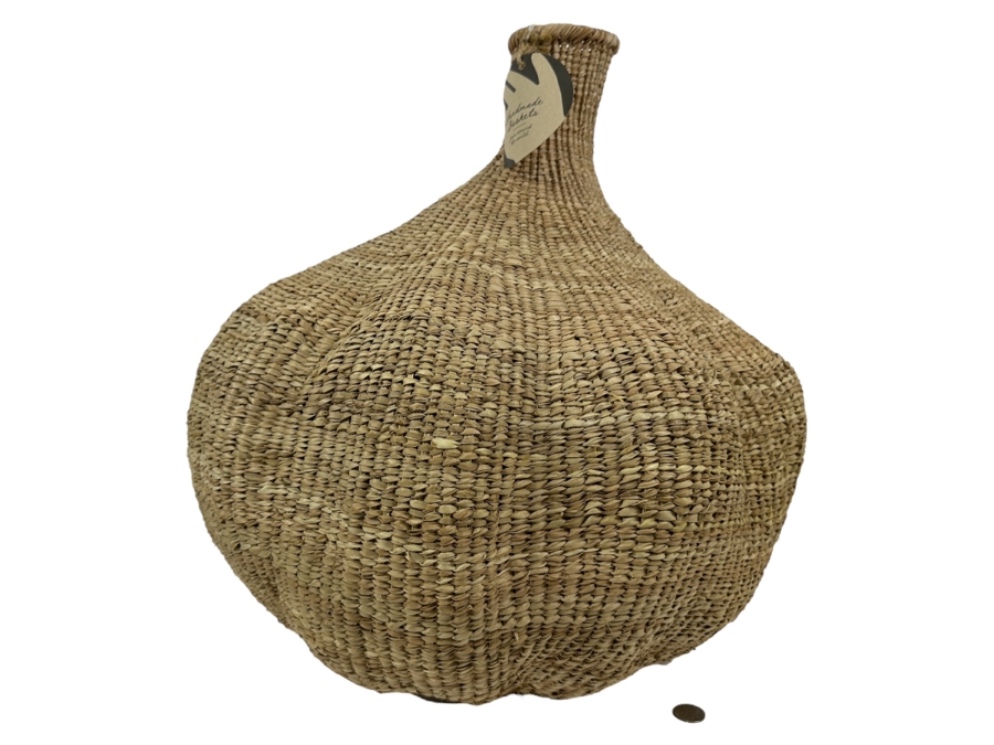 Handmade Woven Basket From Zimbabwe 22'H Retails $104 [Photo 1]