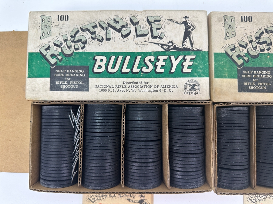 Two New Boxes Of NRA Bustible Bullseye Plastic Targets For Rifles, Pistols Or Shotguns [Photo 2]