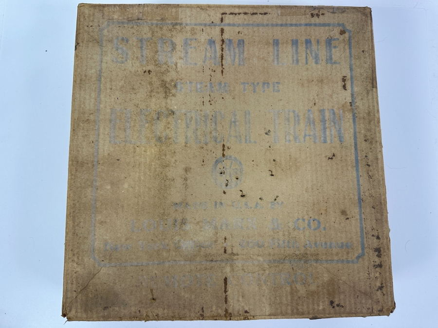 Vintage Mid-Century Louis Marx Stream Line Electrical Train Set With Original Box (Only Has 3 Pieces Of Train Tracks) [Photo 18]