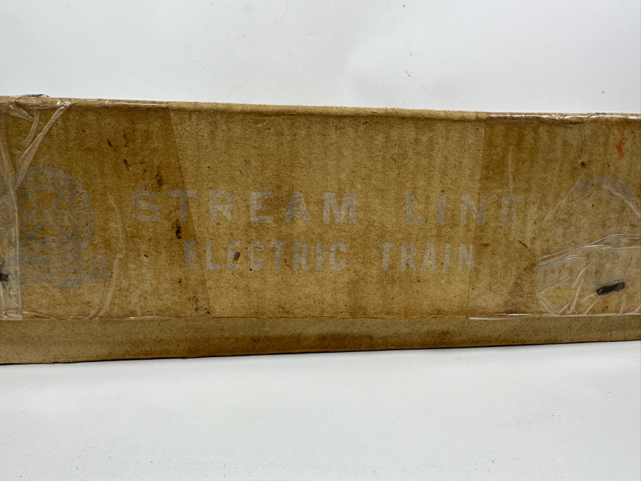 Vintage Mid-Century Louis Marx Stream Line Electrical Train Set With Original Box (Only Has 3 Pieces Of Train Tracks) [Photo 20]