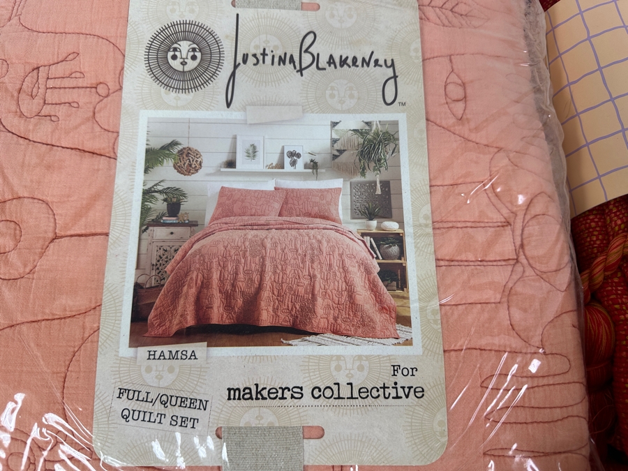New Justina Blakeney Hamsa Full/Queen Quilt with Kip&Co 100% Cotton Tassel Throw 180cm x 230cm [Photo 3]
