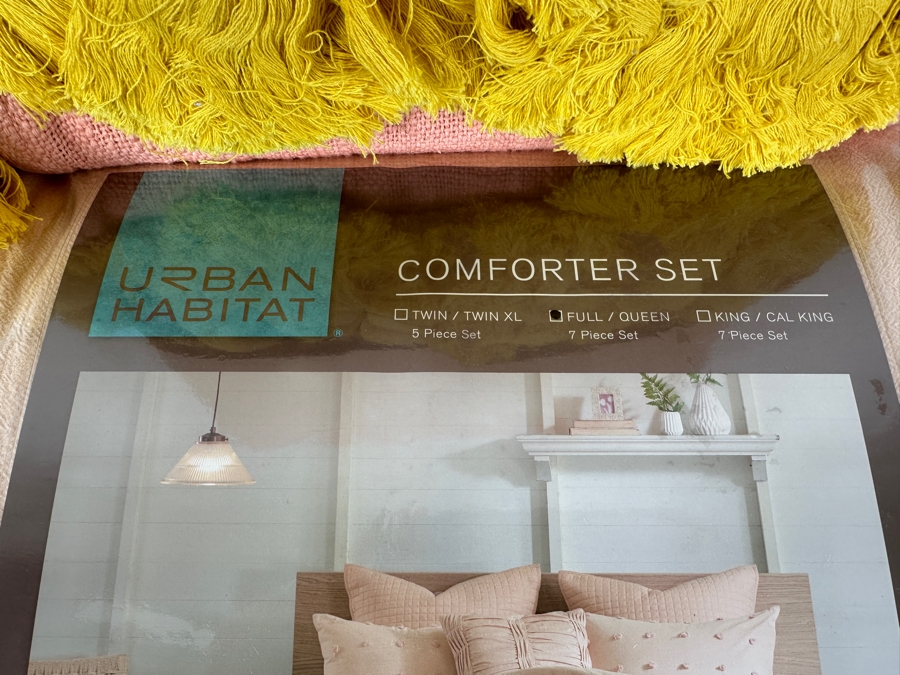 New Urban Habitat Full/Queen Comforter Set with Kip&Co 100% Cotton Tassel Throw 180cm x 230cm [Photo 4]