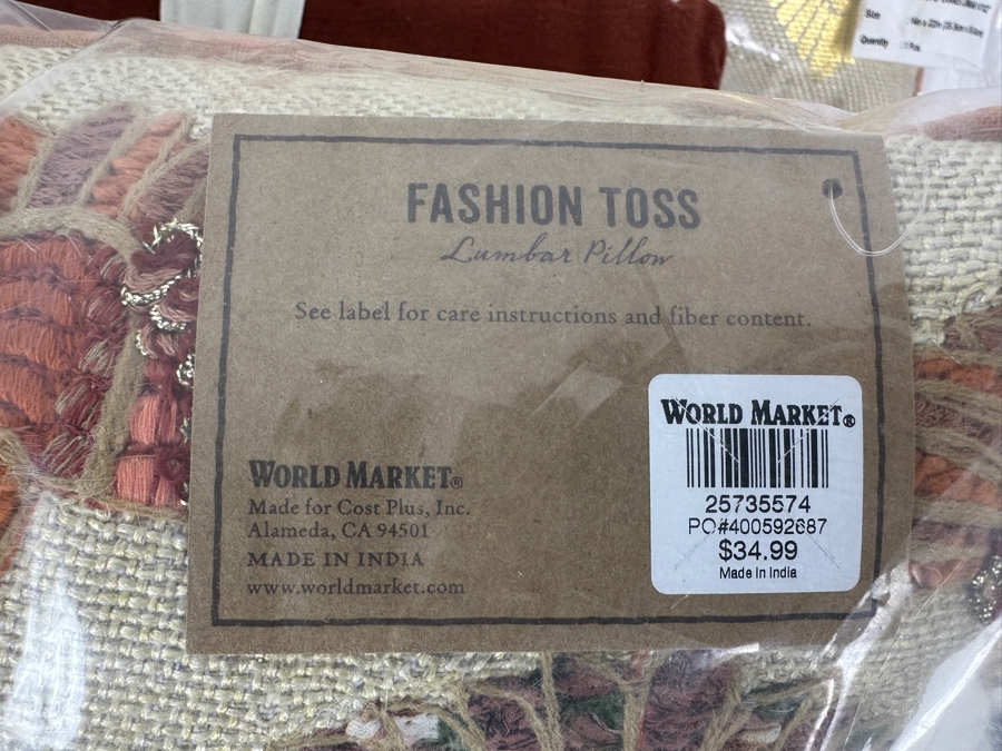 New Casaluna Heavyweight Linen Blend Full/Queen Duvet Cover Set with (2) World Market Bird Throw Pillows  [Photo 6]