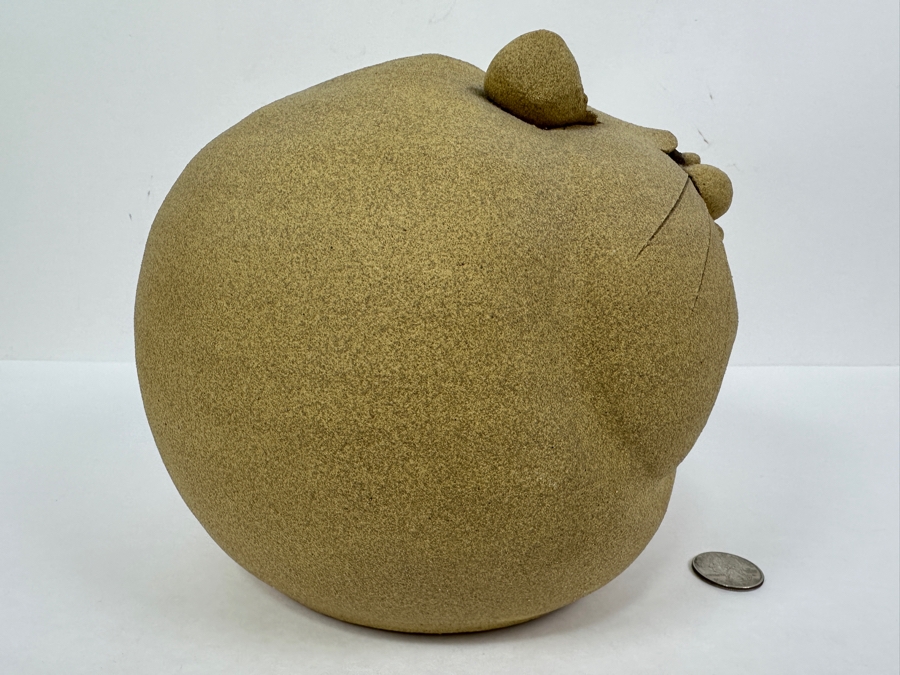 Art Pottery Fat Cat Piggy Bank 7'H [Photo 4]