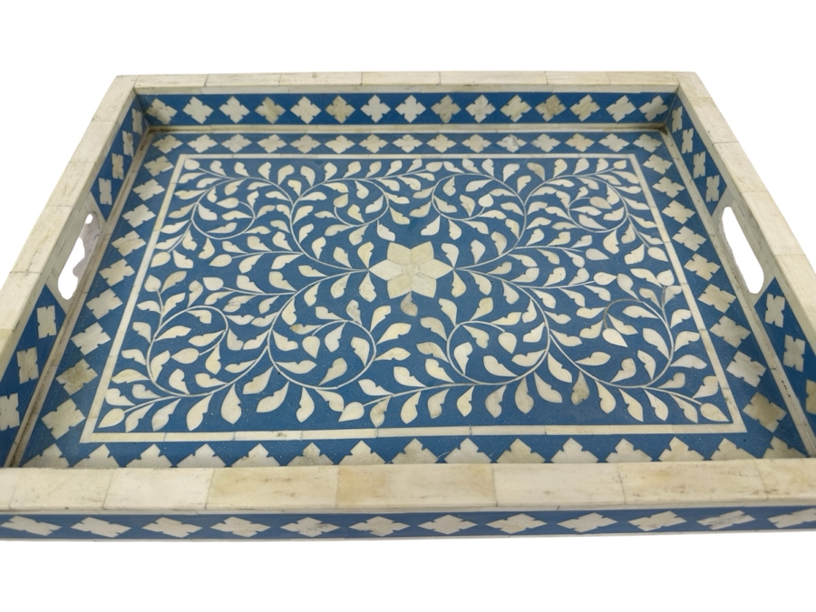 Bone Inlay Serving Tray 20 X 15.5