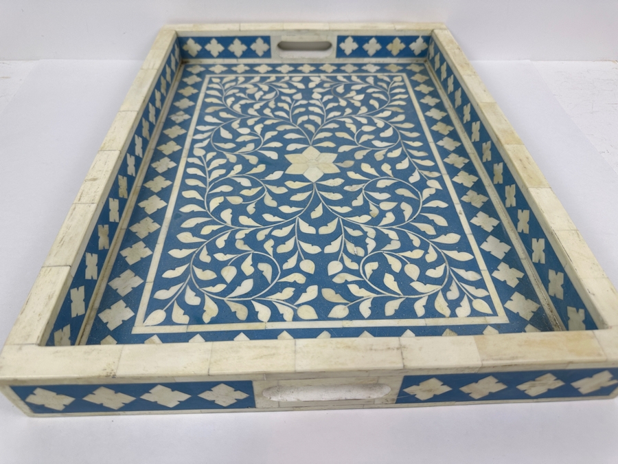 Bone Inlay Serving Tray 20 X 15.5 [Photo 4]