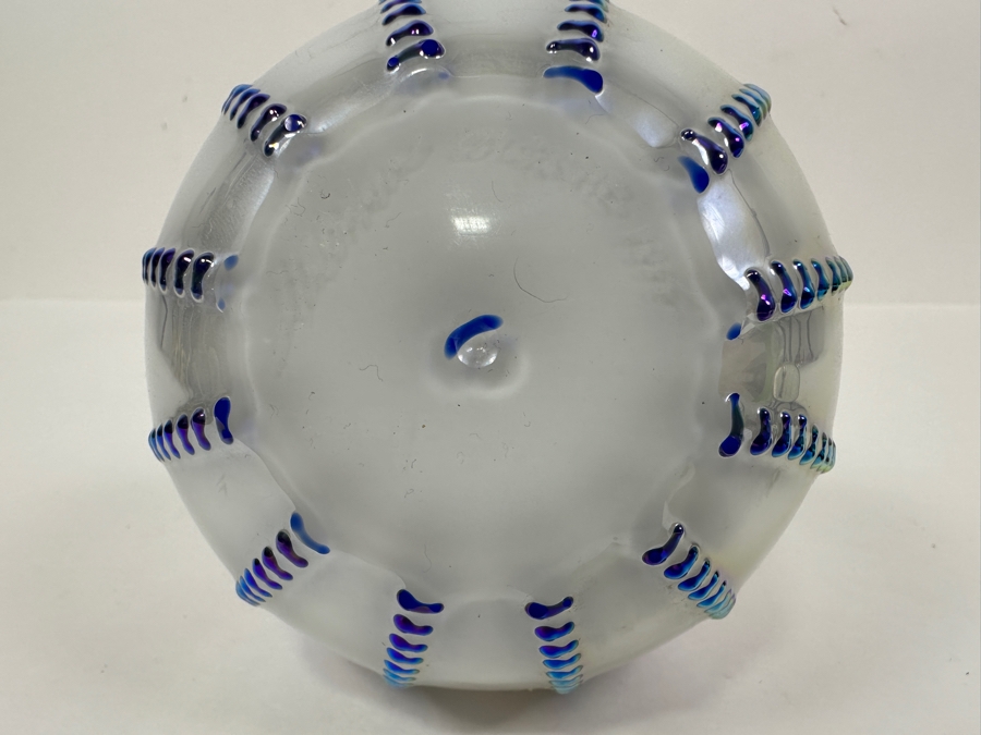 Stuart Abelman Studio Art Glass Iridescent Oil Lamp And Paperweight [Photo 14]