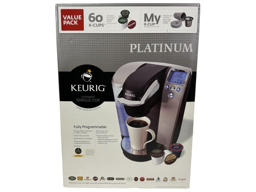 New Platinum Keurig Single Cup Coffee Maker