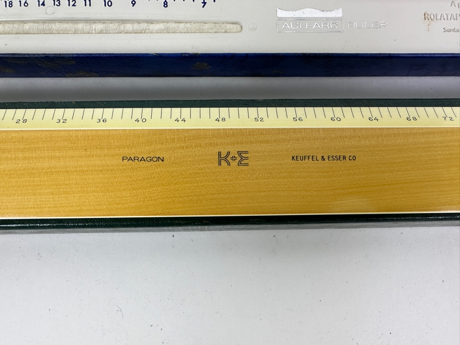 New Ferance Construction Co. Drafting Tool Beam, New K&E Keuffel & Esser Co. Paragon Ruler, Acu-Arc Ruler & Alteneder 612 Protractor Tool [Photo 6]