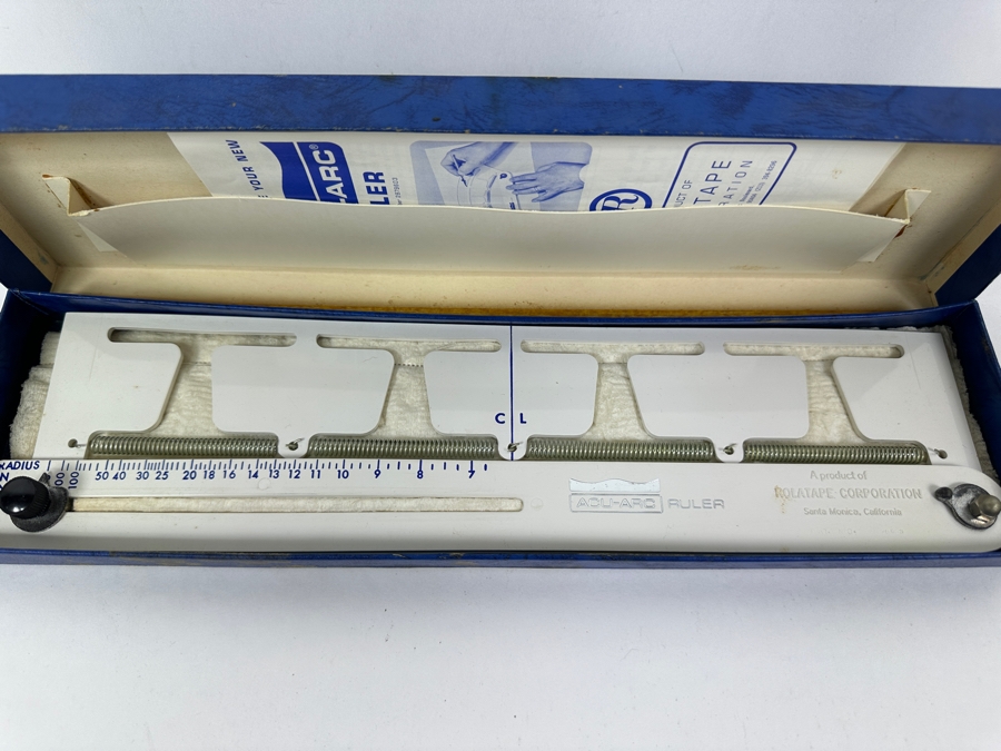 New Ferance Construction Co. Drafting Tool Beam, New K&E Keuffel & Esser Co. Paragon Ruler, Acu-Arc Ruler & Alteneder 612 Protractor Tool [Photo 7]