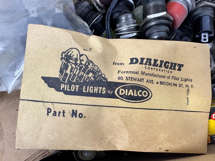Box Of Terminal Blocks For Wire & Box Of Pilot Lights Plus Various Electronic Items [Photo 6]