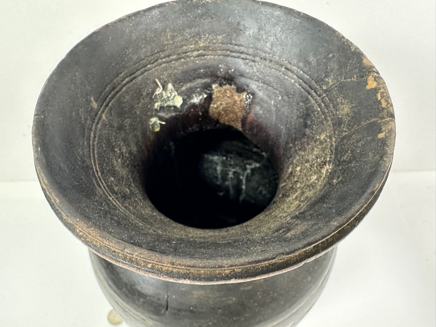 Primitive Turned Wooden Jug Vessel 13.5'H [Photo 7]