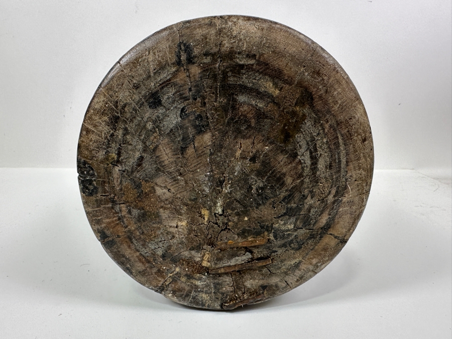 Primitive Turned Wooden Jug Vessel 13.5'H [Photo 9]