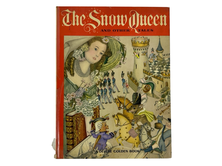 Vintage 1961 Hardcover Book The Snow Queen and Other Tales A Deluxe Golden Book