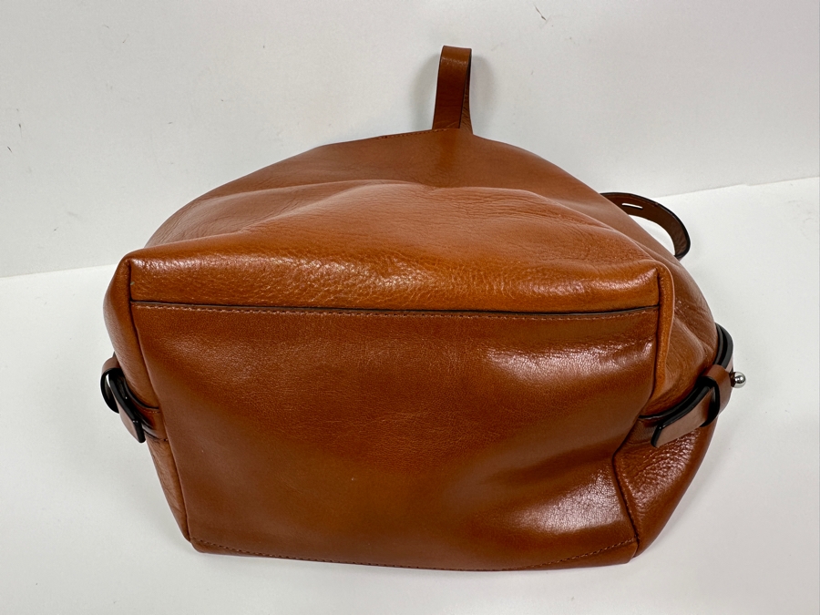 New Rebecca Minkoff Leather Kate MD Conv Bucket Bag - Acorn Color Retails $348 [Photo 6]