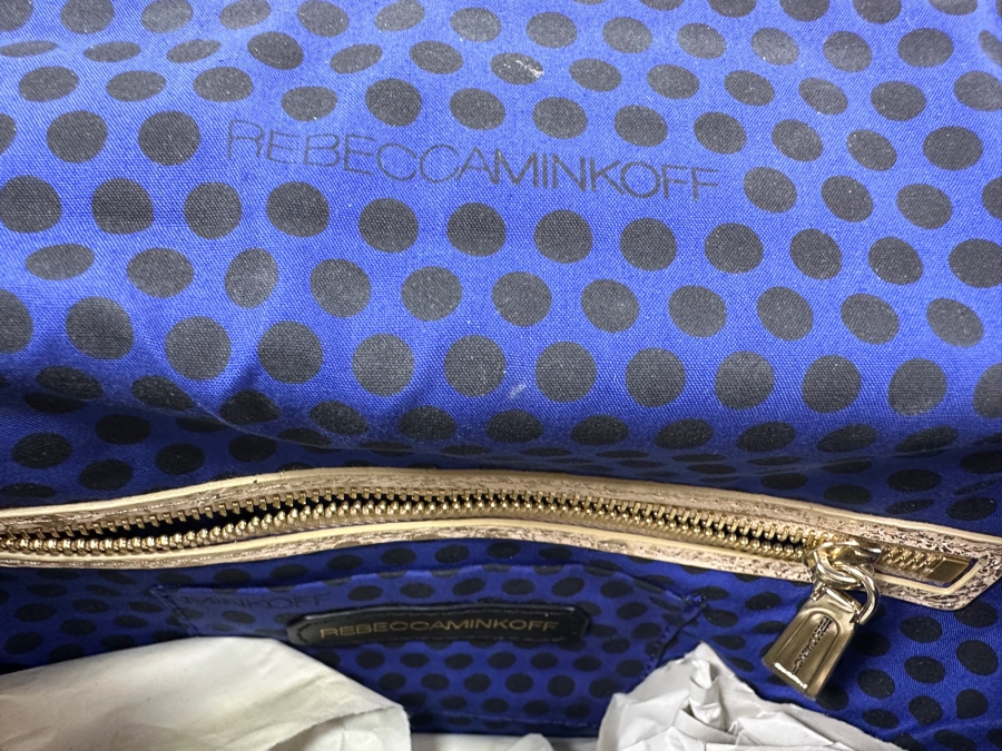 Rebecca Minkoff Shimmer Studded Leather Shoulder Bag 12'W x 4'D x 9'H [Photo 6]