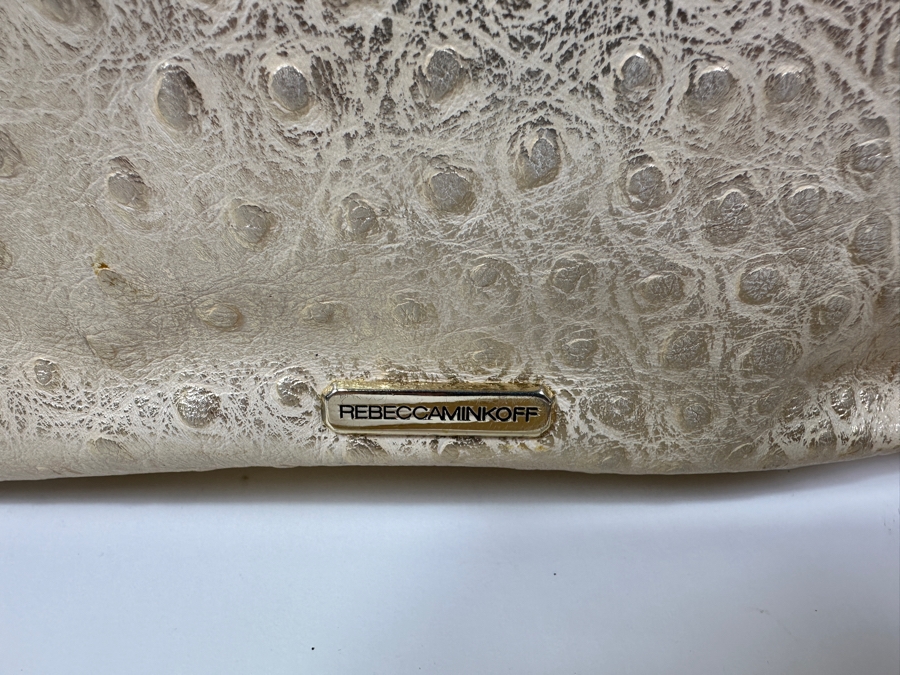 Rebecca Minkoff Shimmer Studded Leather Shoulder Bag 12'W x 4'D x 9'H [Photo 5]