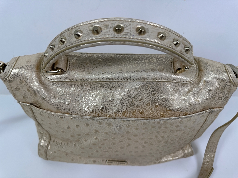 Rebecca Minkoff Shimmer Studded Leather Shoulder Bag 12'W x 4'D x 9'H [Photo 4]