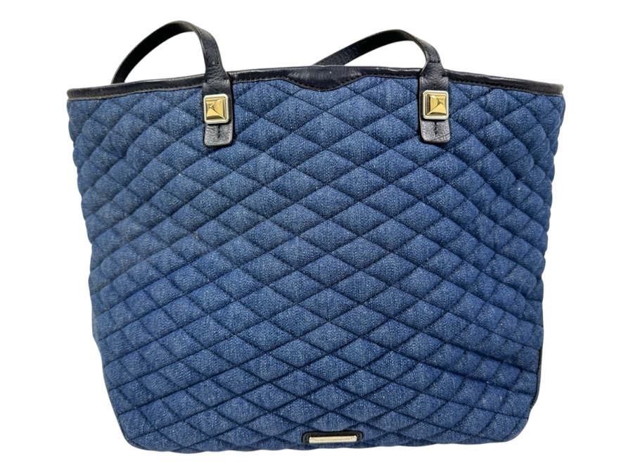 Rebecca Minkoff Denim Tote 18'W x 6.5D x 11'H