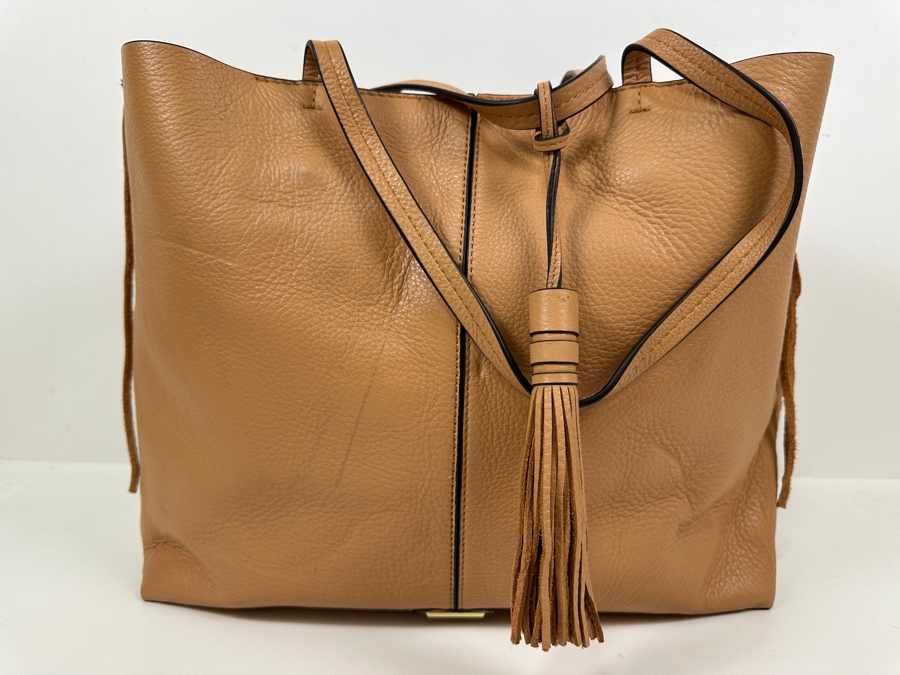 New Rebecca Minkoff Leather Tote 16'W x 5'D X 13'H - Color Closest to Most Zoomed in Shot [Photo 2]