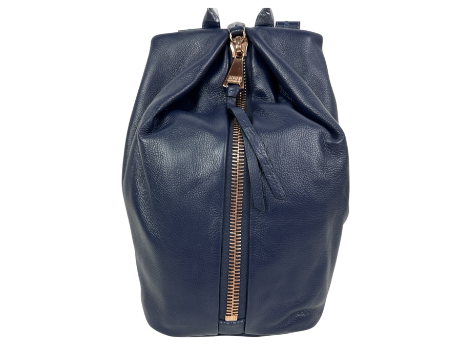 New Aimee Kestenberg Leather Tamitha Backpack Royal Navy 9'W x 6'D x 14'H Retails $228